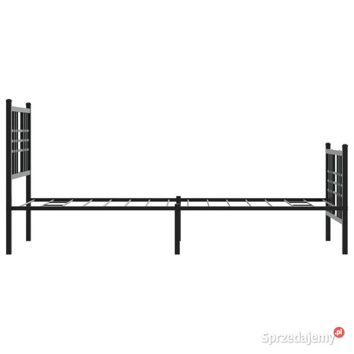 Metalowa rama łóżka z wezgłowiem i zanóżkiem 90cm sprzedam