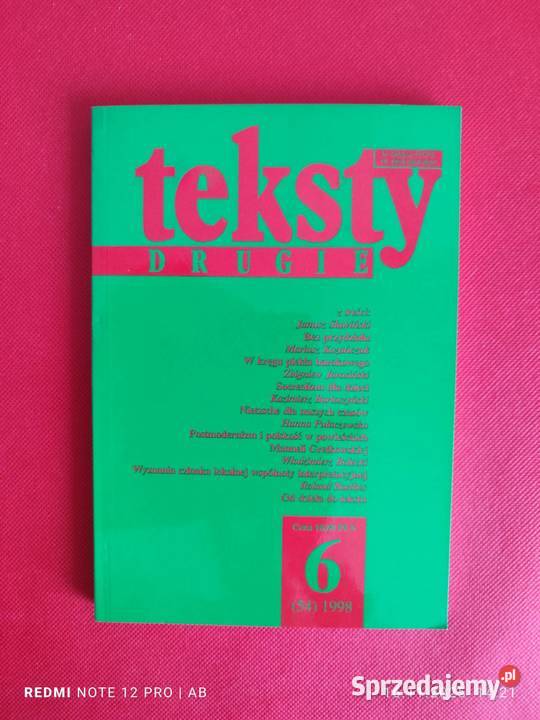 Teksty Drugie 6 54 1998 IBL PAN