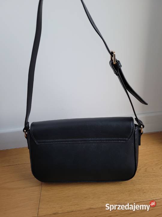 Mała czarna torebka złote ozdobne zapięcie Dla kobiet Liszki