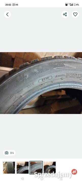 Sprzedam komplet opon w rozmiarze 20555 R1Opony Bielsko-Biała