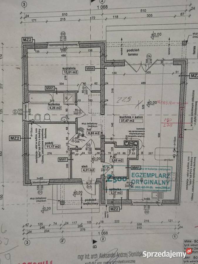 Dom parterowy 84m2 Sprzedaż