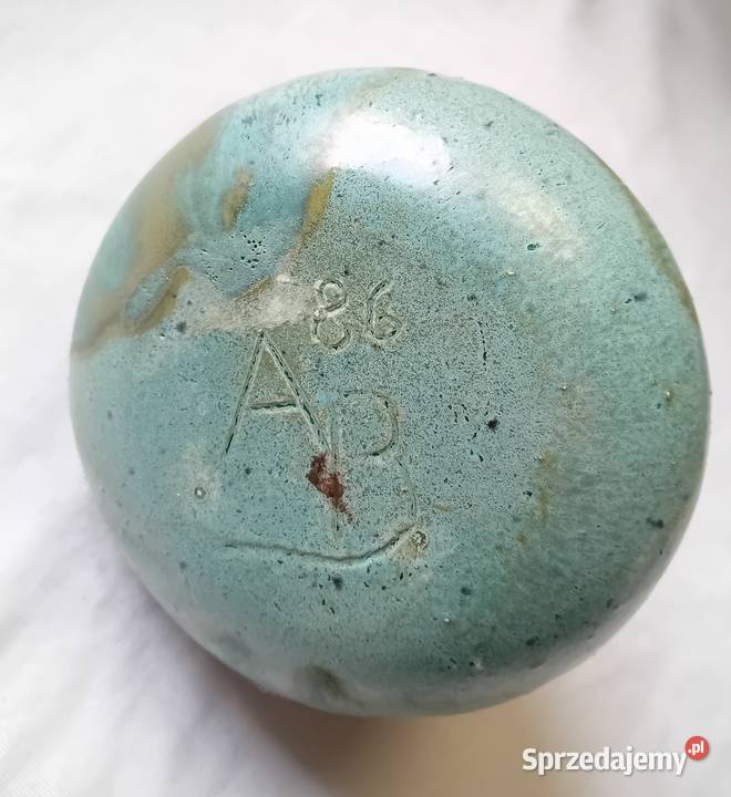 Ceramiczny świecznik ceramika artystyczna 1986 r Koźminek