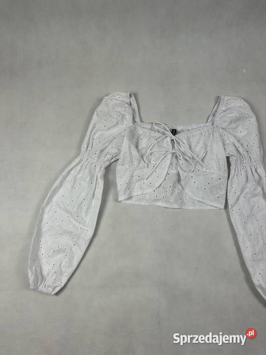 Piękna biała koszula bluzka wiązana seksi sexi Bluzki i koszule Odzież damska