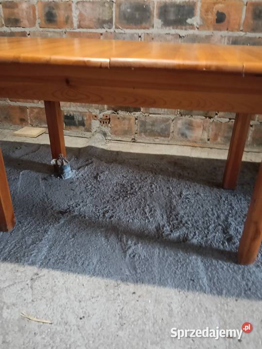 Stół drewniany rozkładany plus krzesla wielkopolskie
