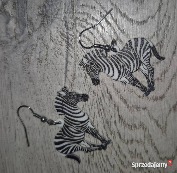 Kolczyki damskie Zebra Kolczyki
