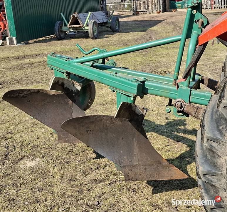 Pług 2 dwuskibowy Unia Grudziądz pługi dwu