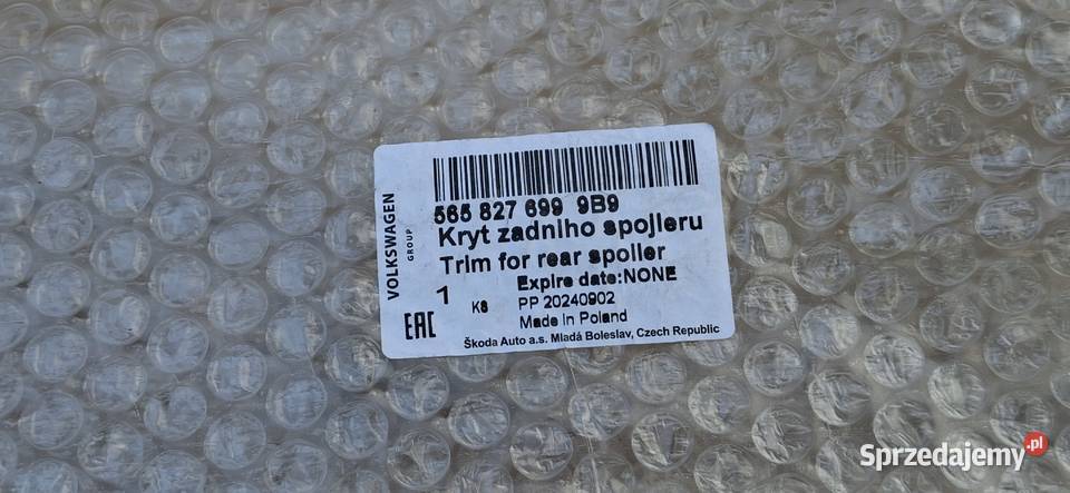 SKODA KODIAQ LISTWA SPOILERA KLAPY BAGAŻNIKA