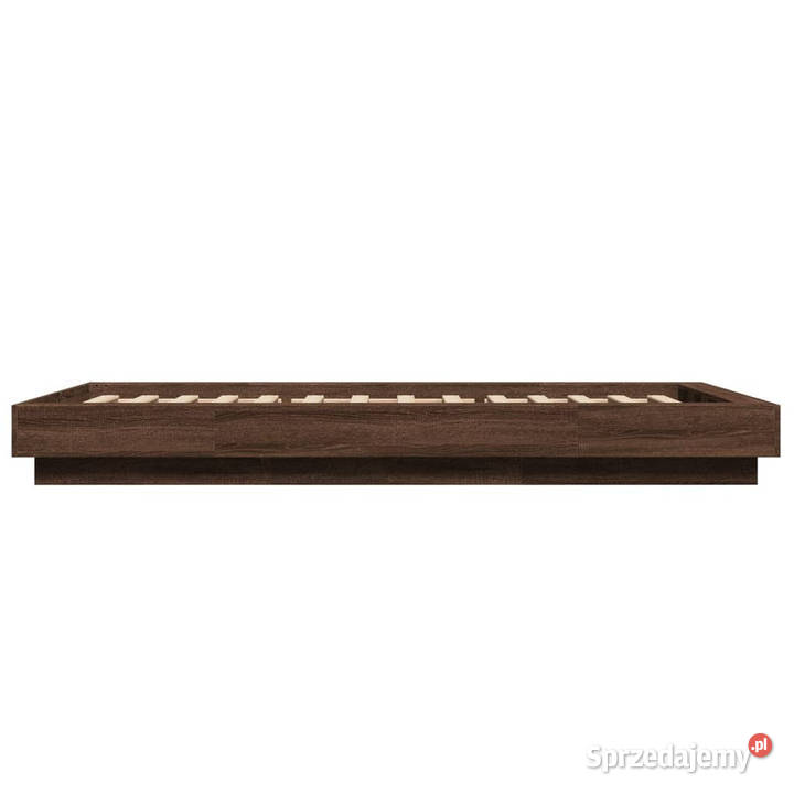 Rama łóżka z LED brązowy dąb 100x200 WM3281118 Łóżka Warszawa sprzedam