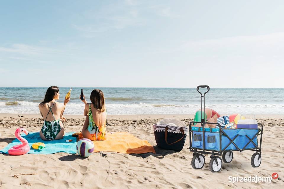 Składany duży wózek ogrodowy plażowy turystyczny Poznań