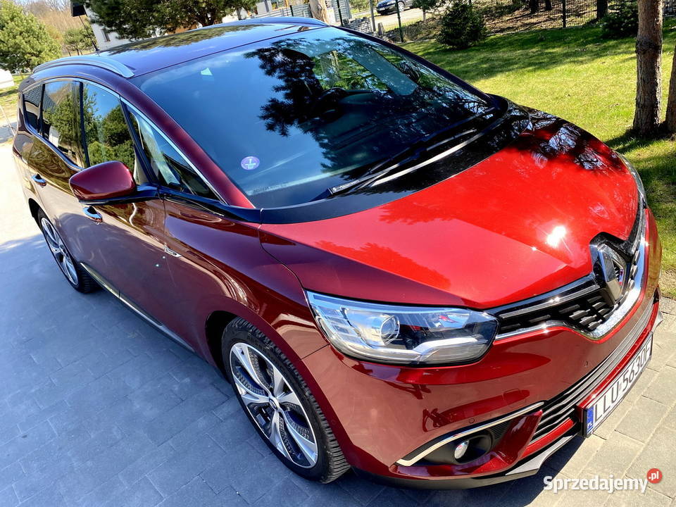 Piękny Renault Grand Scenic 12TCe 132 2018 BORDO sprzedam
