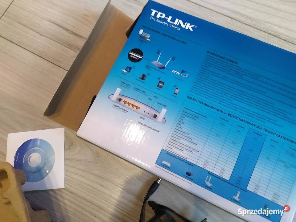 Router TPLINK TDW8960N plus 2 anteny modem