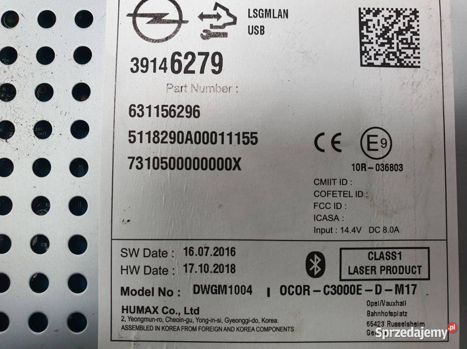 RADIO OPEL CORSA E 39146279 Lipno