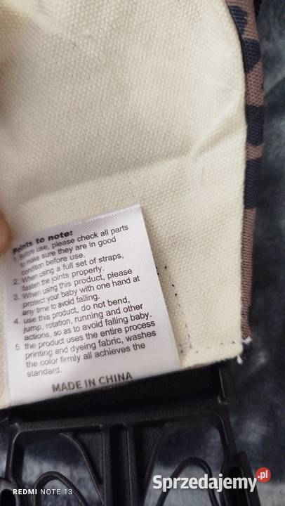 Nosidełko wspomagające lubelskie Zamość sprzedam