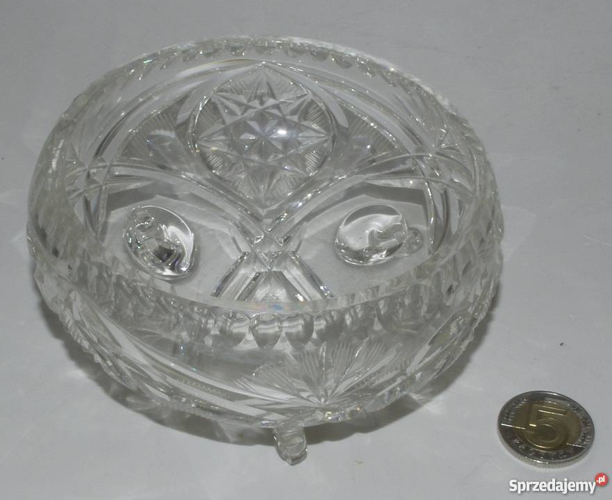 Kryształowa Miseczka na 3 nóżkach (10,5 cm) (Kryształ, Szkło