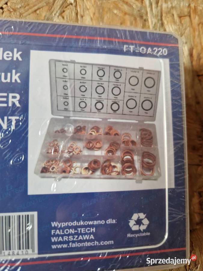 ZESTAW 220 PODKŁADKI MIEDZIANE USZCZELKI MIEDŹ Głogowa