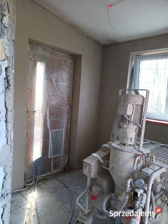 Tynki maszynowe cementowo wapienne gliniane Pajęczno