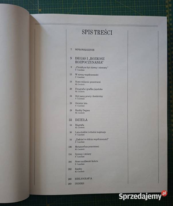 Życie i twórczość Edgar Degas Arkady twarda z obwolutą Kraków
