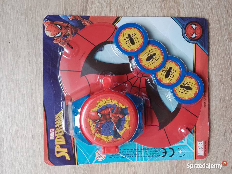 Zegarek wyrzutnia krążki maska Spiderman