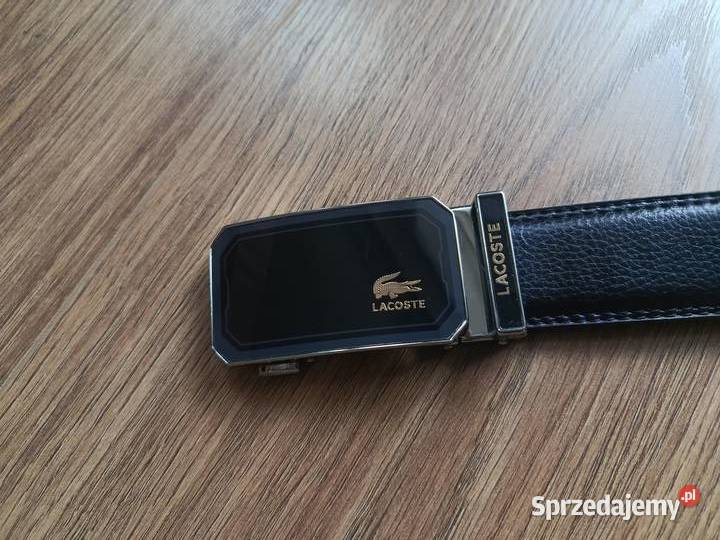 Pasek skórzany męski Lacoste do garnituru i na Białystok sprzedam