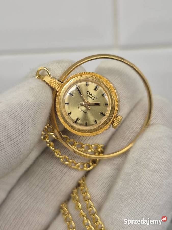Damski zegarek naszyjnik Exacta Czajka Chorzów sprzedam