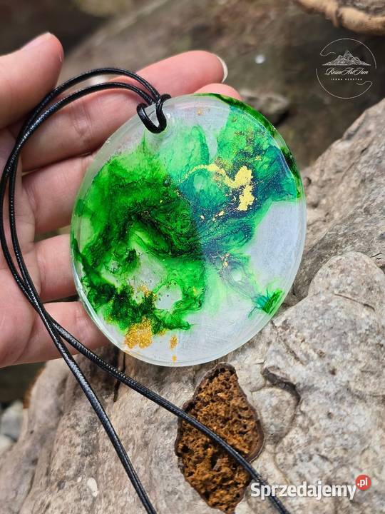 Naszyjnik Alchemia Lasu żywica epoksydowa