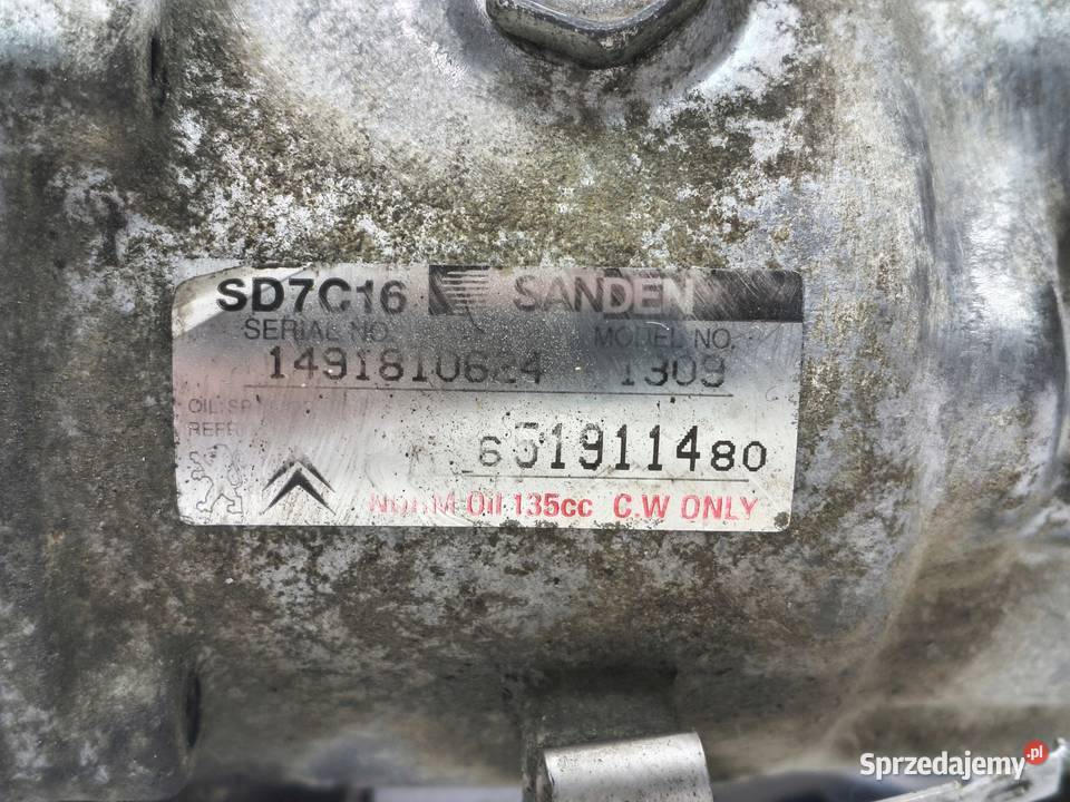 SPRĘŻARKA KLIMATYZACJI Peugeot 307 16 HDI osobowe Chełm