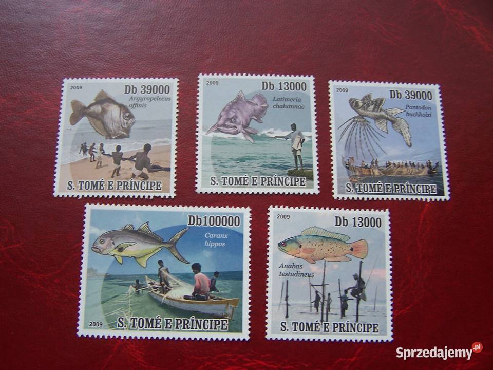 Wyspy Św Tomasza 2009 MNH Fauna Ryby Połów Ryb śląskie Tychy sprzedam