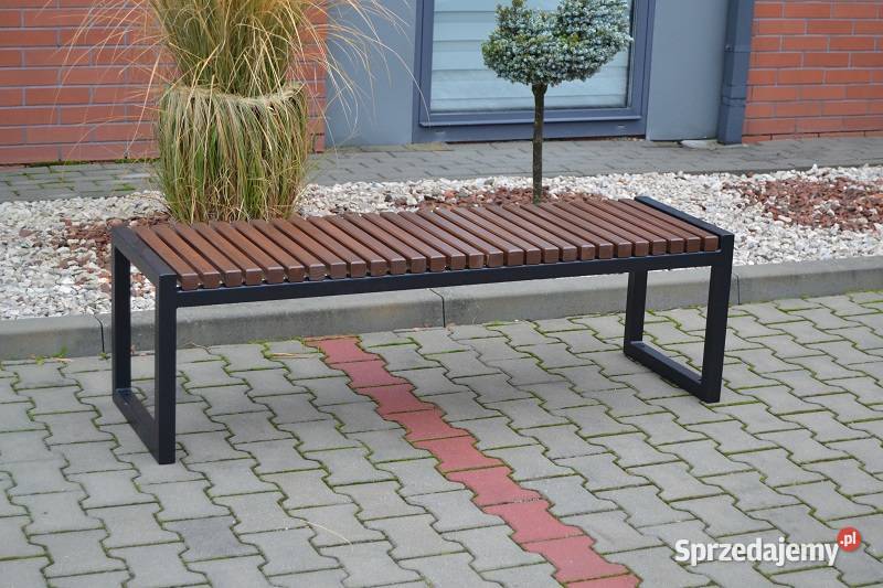 Ławka bez oparcia parkowa miejska ogrodowa KAJA