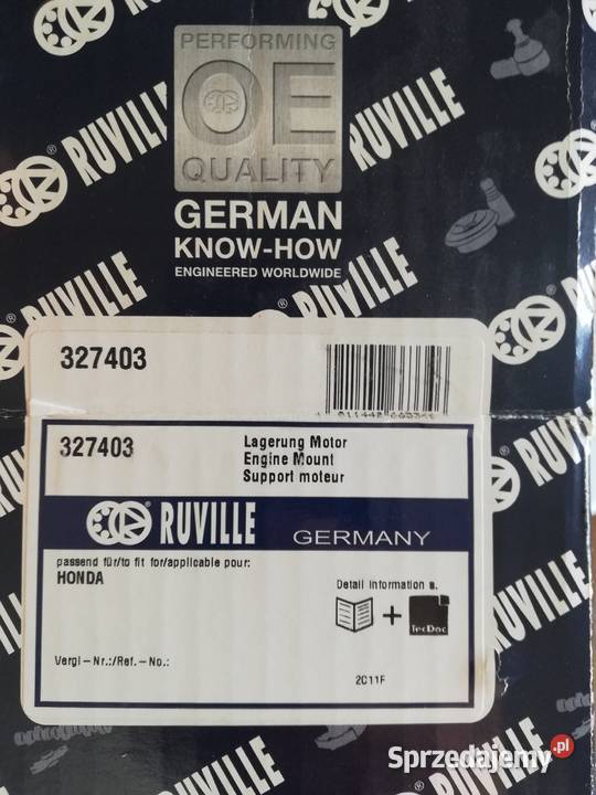 Poduszka silnika Accord VI ck cg ch cf ruville Lublin sprzedam