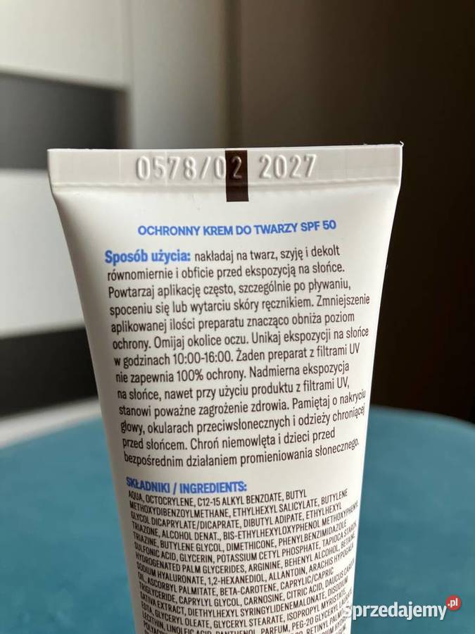 Krem ochronny do twarzy z filtrem SPF50 podkarpackie Nisko