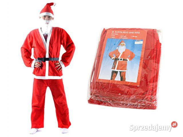 strój Mikołaja Boże Narodzenie czerwony Kalety sprzedam