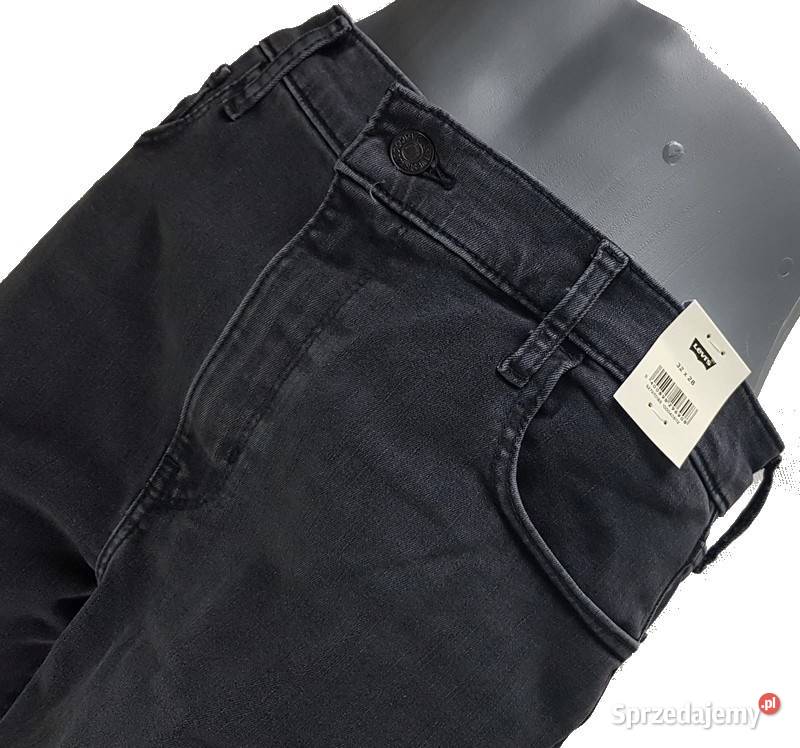 Damskie jeansy Levis 720 czarne rurki wysoki Moda i Styl