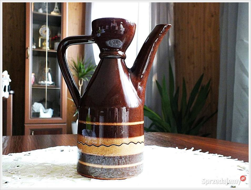 Stary dzbanek Unikatowy kształt Naczynie lat