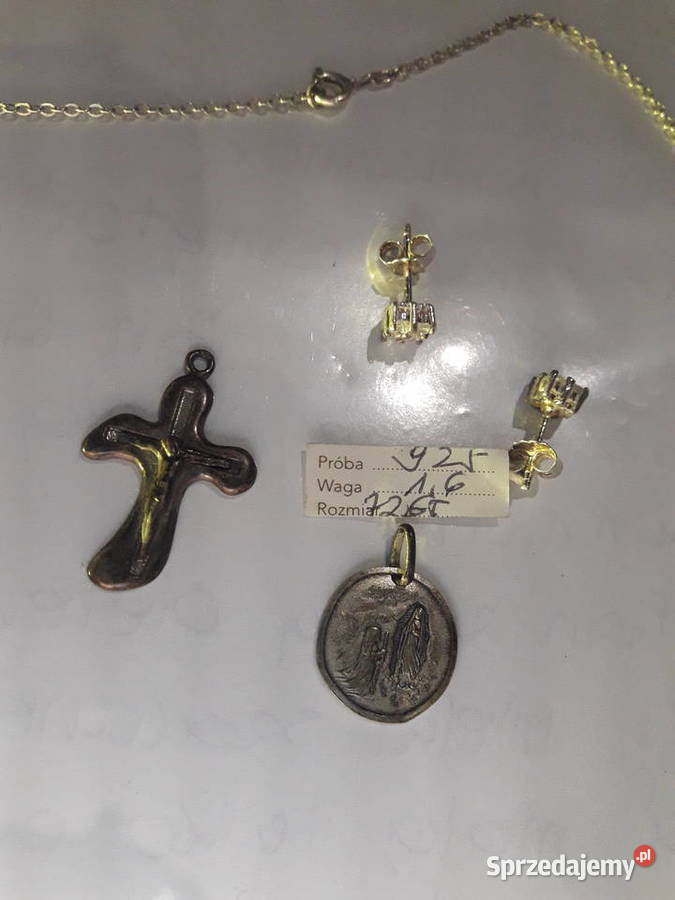 SREBNE KOLCZYKI Z DIAMETAMI wykonane w całości srebro