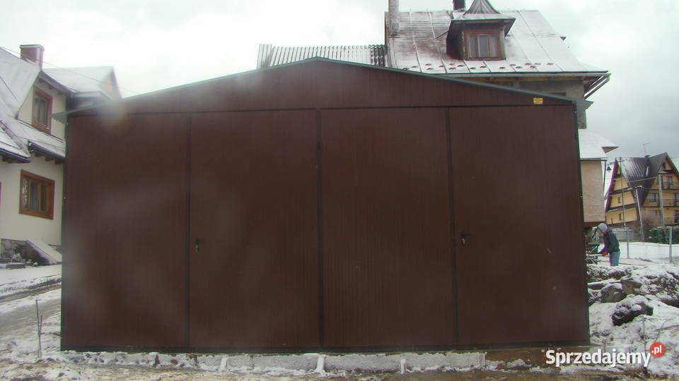 Garaż Blaszany w kolorze Orzech Garaże Blaszane Łuków sprzedam