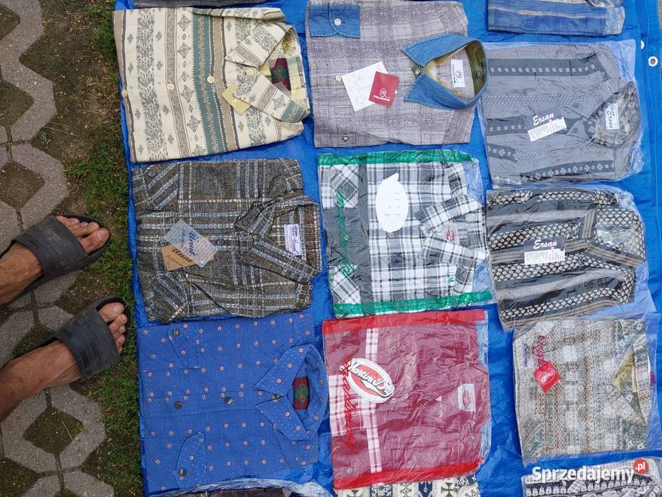 Koszule męskie długi i krótki rękaw 250sztuk podlaskie Białystok