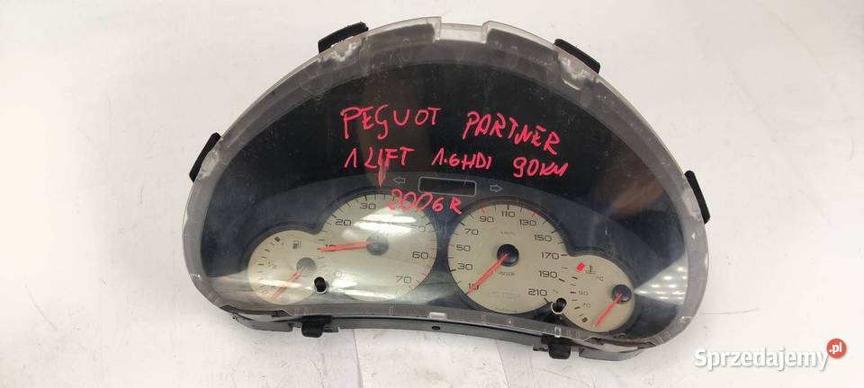 LICZNIK ZEGAR PEUGEOT PARTNER I LIFT 9659364280 osobowe Lipno