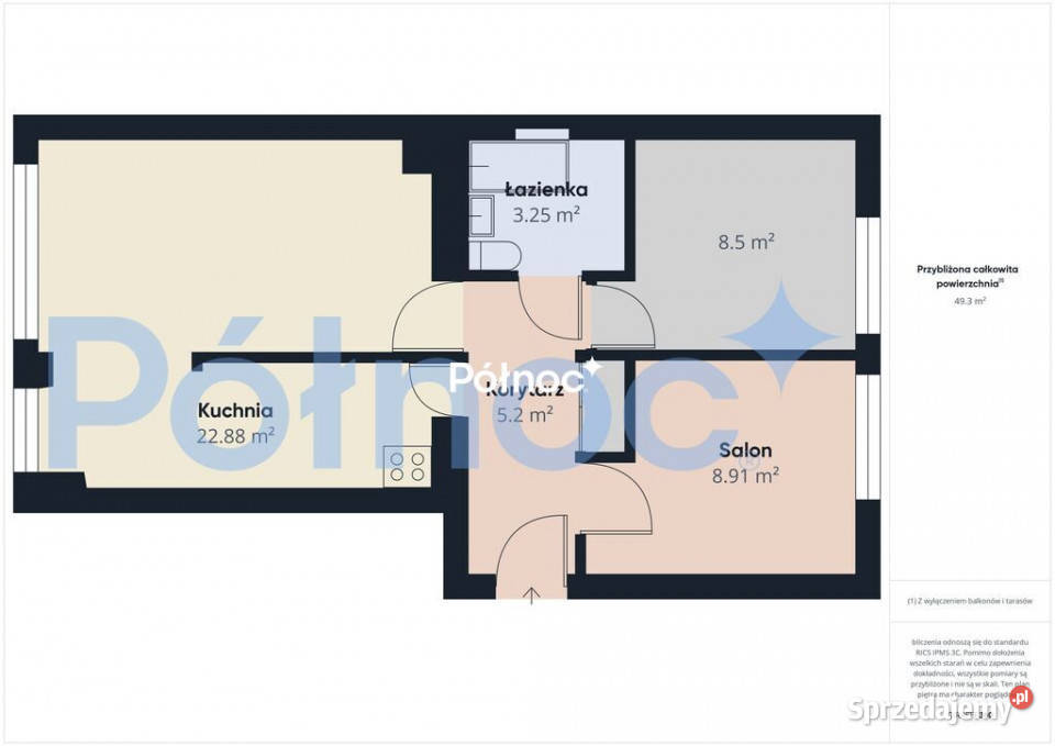 REZERWACJA Ełk 3 pokoje Sikorskiego 8