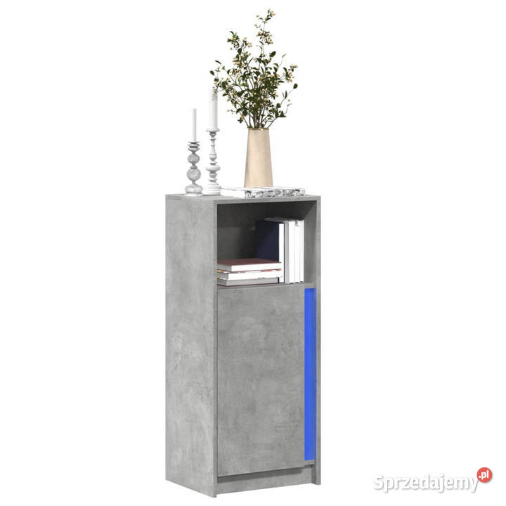 Szafka z LED szarość betonu 425x34x100 WM852155 Warszawa