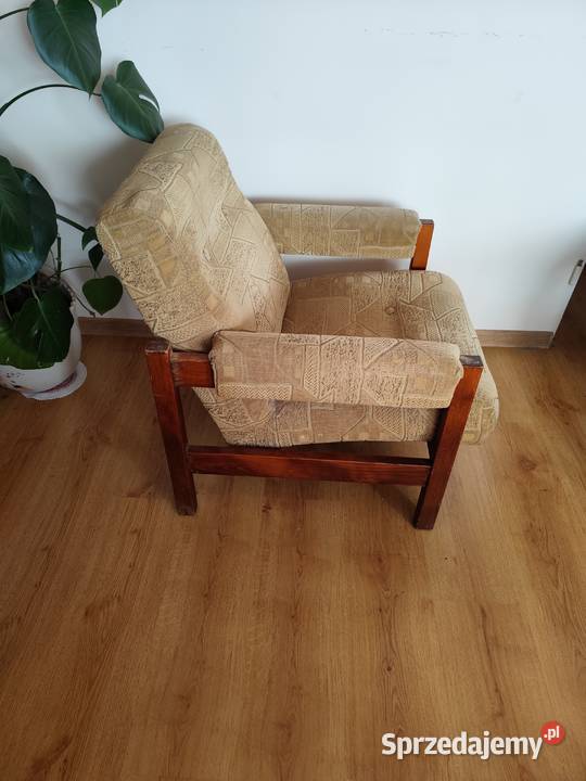 Fotel klubowy PRL do odświeżenia renowacji 2 kujawsko-pomorskie Toruń