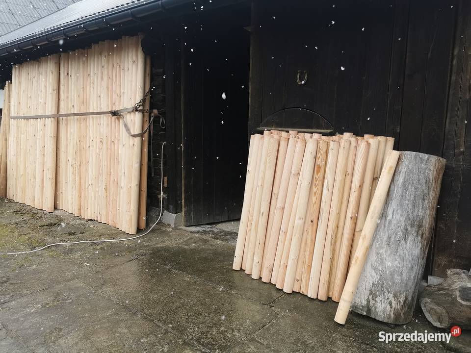 Słupi Drewniane Paliki Melioracyjny Pastuch
