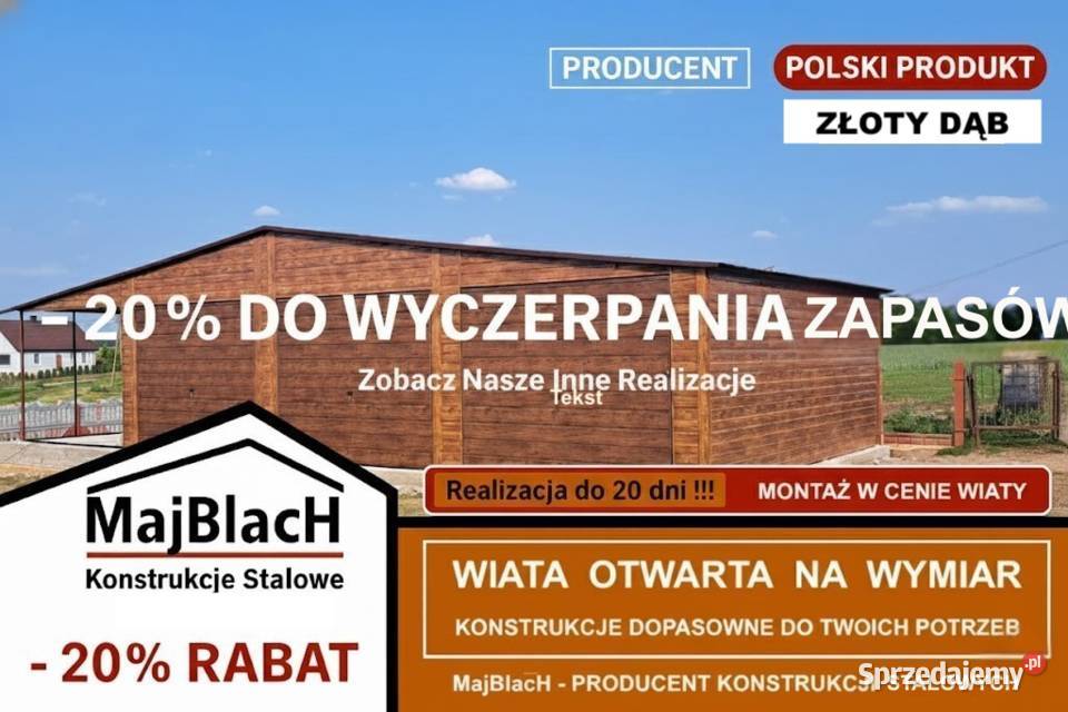 A35Garaż DREWNOPODOBNY Złoty Dąb NISKIE CENY Garwolin sprzedam