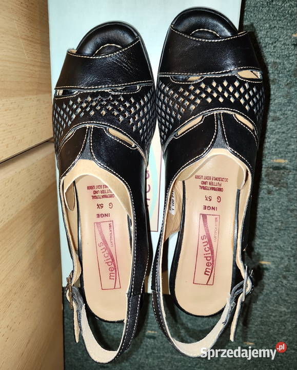 Sandały skórzane damskie Medicus INGE inna Sandały i klapki Lublin