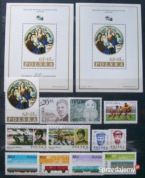 Znaczki polskie 1985 III kwartał Leźnica Wielka