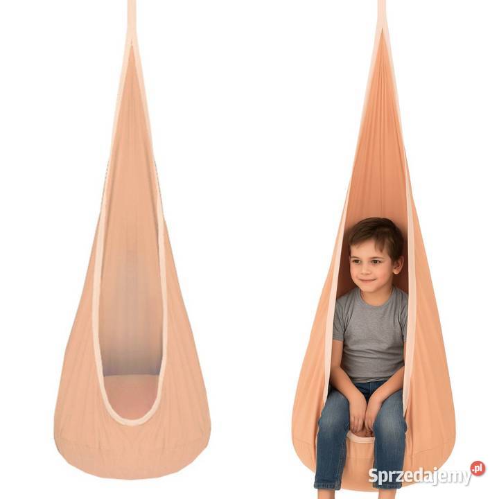 huśtawka kokon ogrodowa beżowy