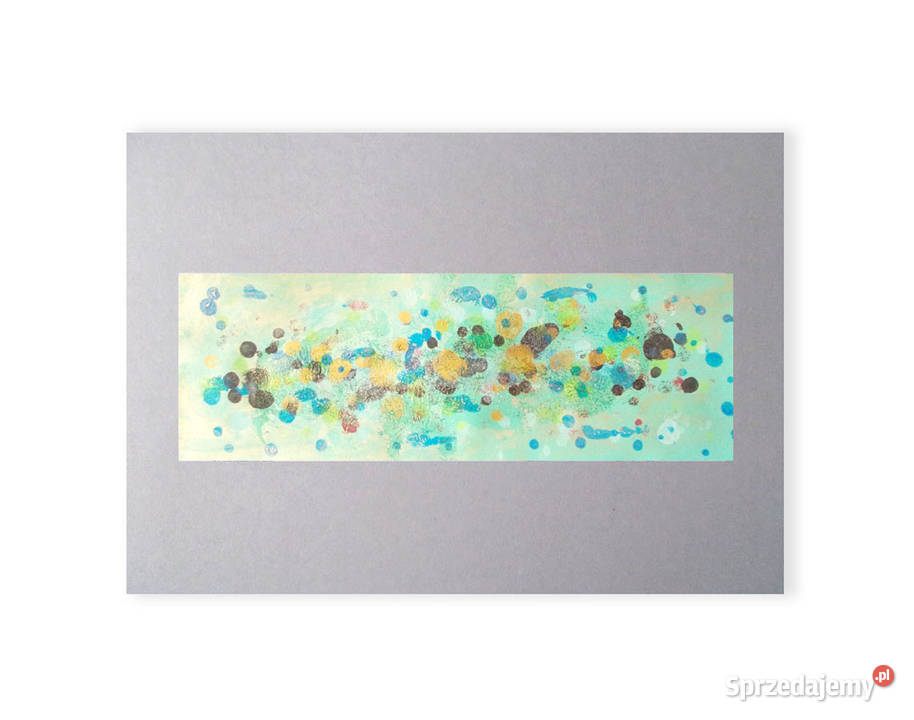 abstrakcja rysunek dekoracja minimalizm odcienie zieleni Łódź