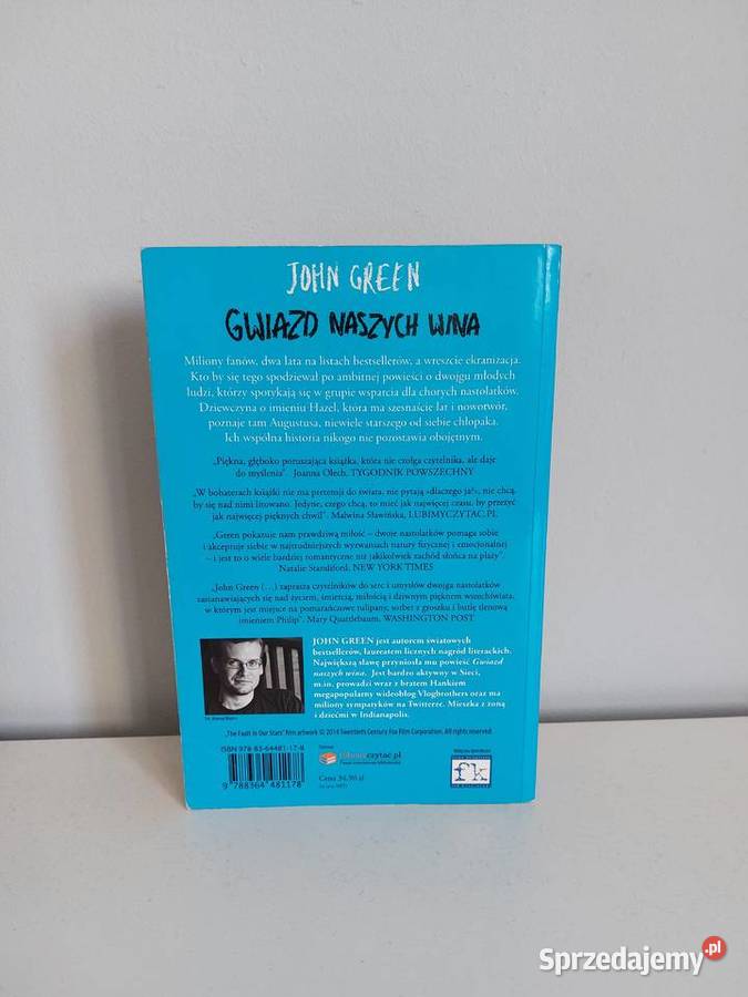 Gwiazd naszych wina John Green książka literatura piękna - proza zagraniczna Poznań