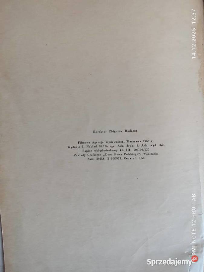 Baśń o Janosiku Opowieść filmowa St R Antykwariat Katowice