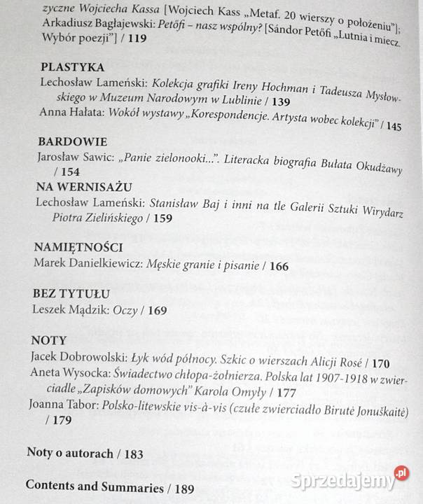 Akcent literatura i sztuka Kwartalnik 2 164 2021 Chełm sprzedam