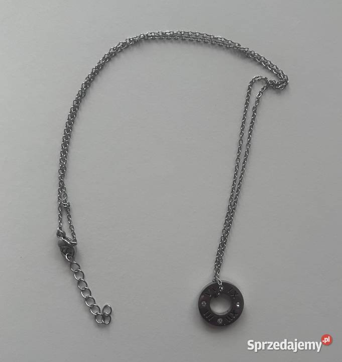 Łańcuszek z zawieszką cyrkonie